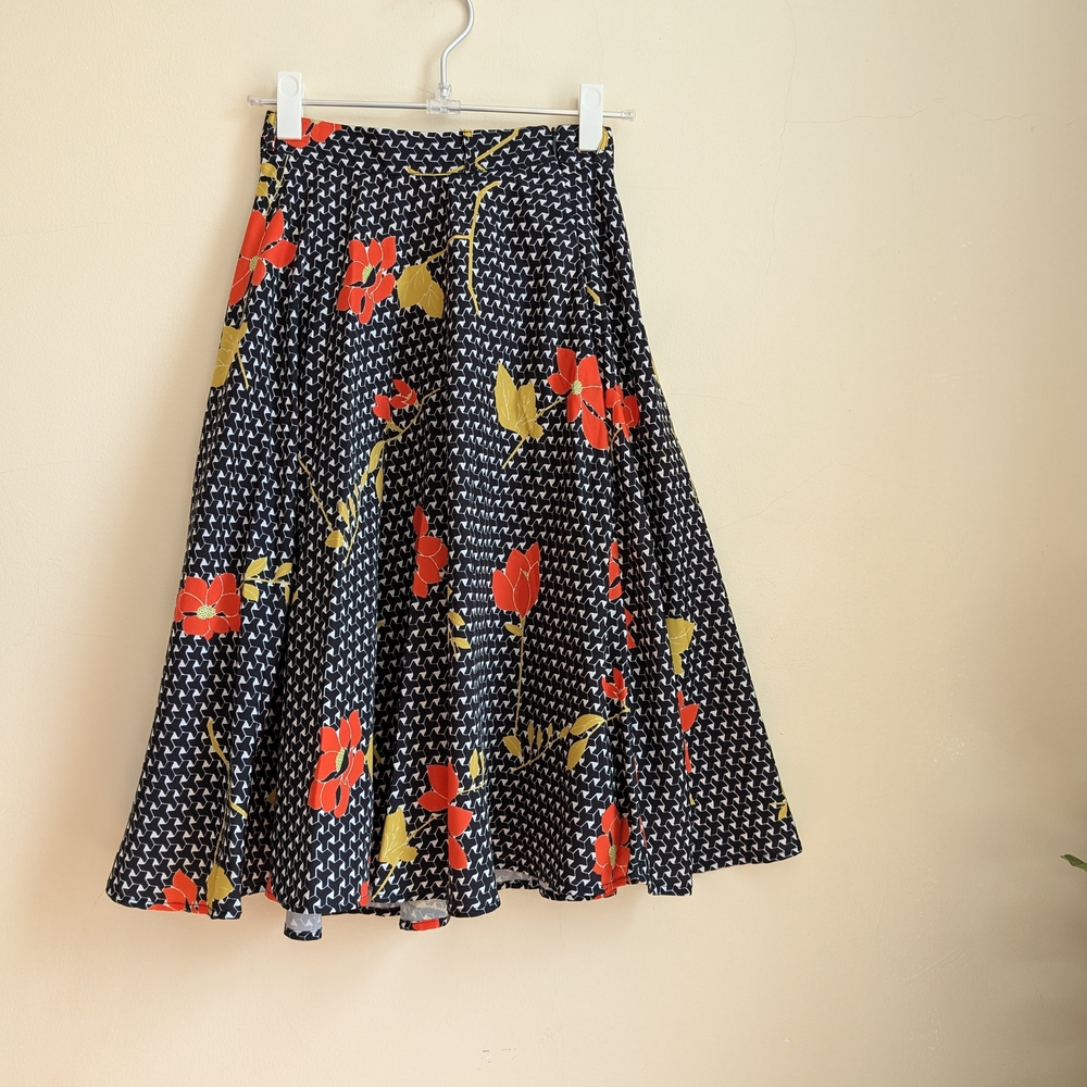 Modcloth - Floral A-Line Skirt